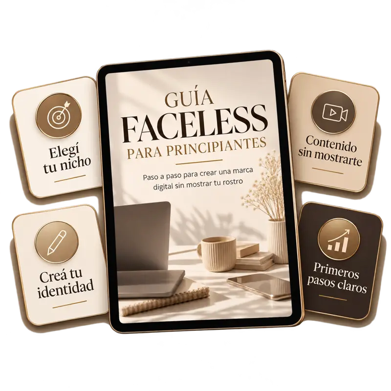 Guía Faceless para principiantes en una tablet