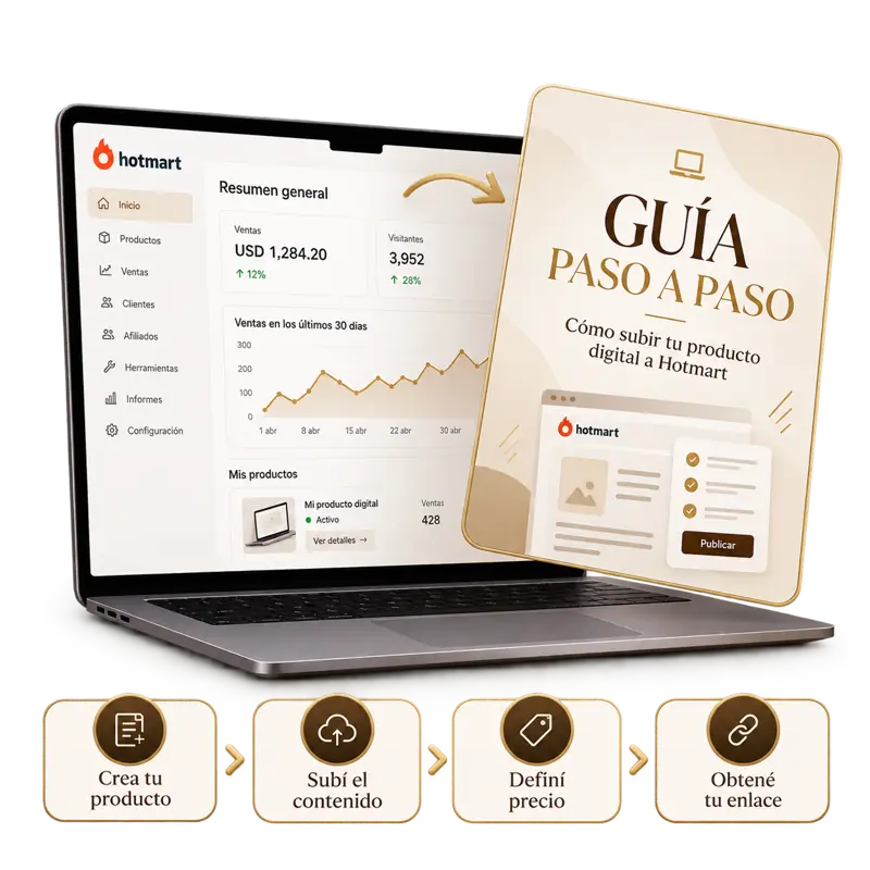Guía paso a paso para subir tu producto digital a Hotmart